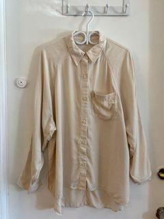ARITZIA WILFRED FREE RELAXED SHIRT SIZE LARGE