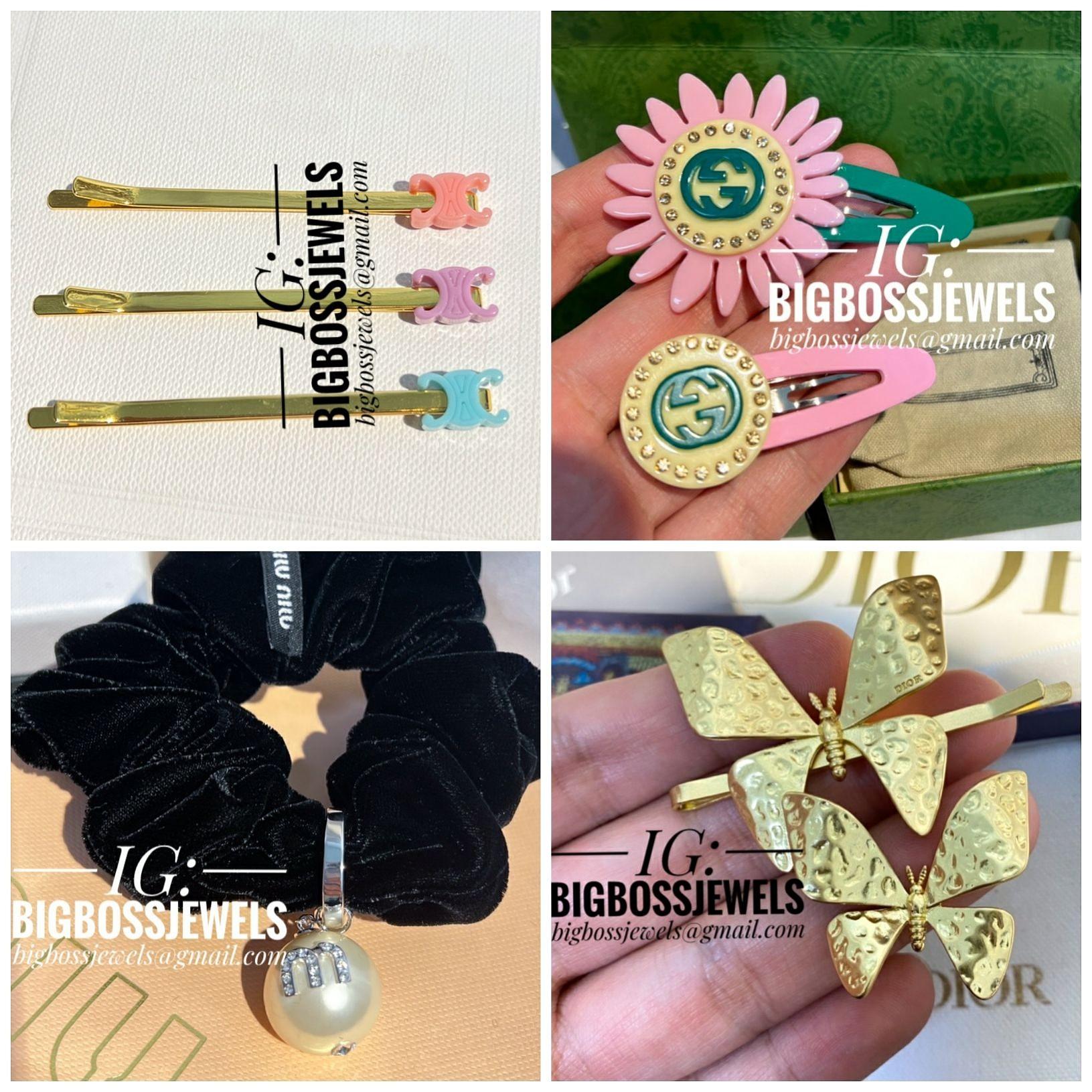 ASSORTED Hair Claw Accessory/Hair Band/ Clip Scrunchie Tie Clip Pin Resin  Gold/Silver Acrylic Prada Jadior Medusa Swarovski Diamond Like Crystals,  Women's Fashion, Watches & Accessories, Hair Accessories on Carousell