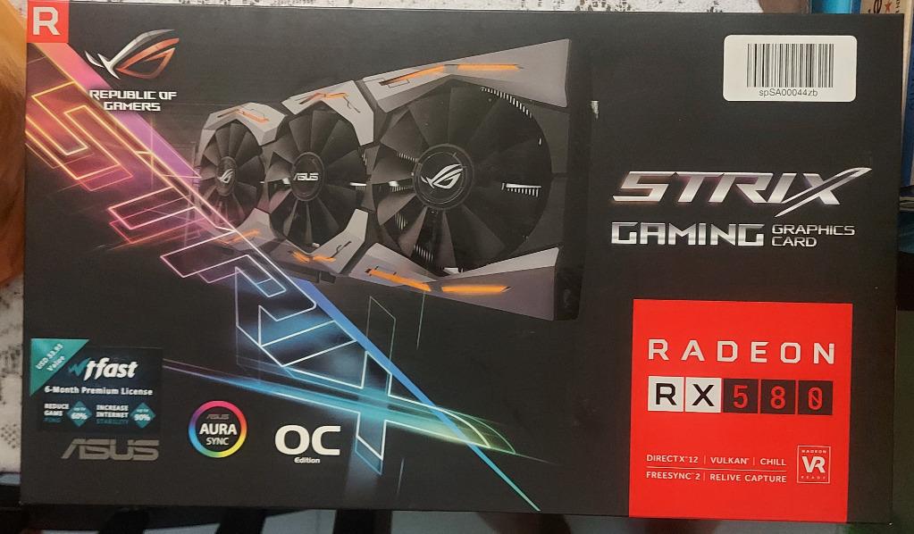 ASUS ROG-STRIX-RX580-O8G-GAMINGOC Edition GDDR5, Computers Tech, Parts Accessories, Computer Parts on Carousell ASUS ROG-STRIX-RX580-O8G-GAMINGOC Edition GDDR5, Computers Tech, Parts Accessories, Computer Parts on Carousell