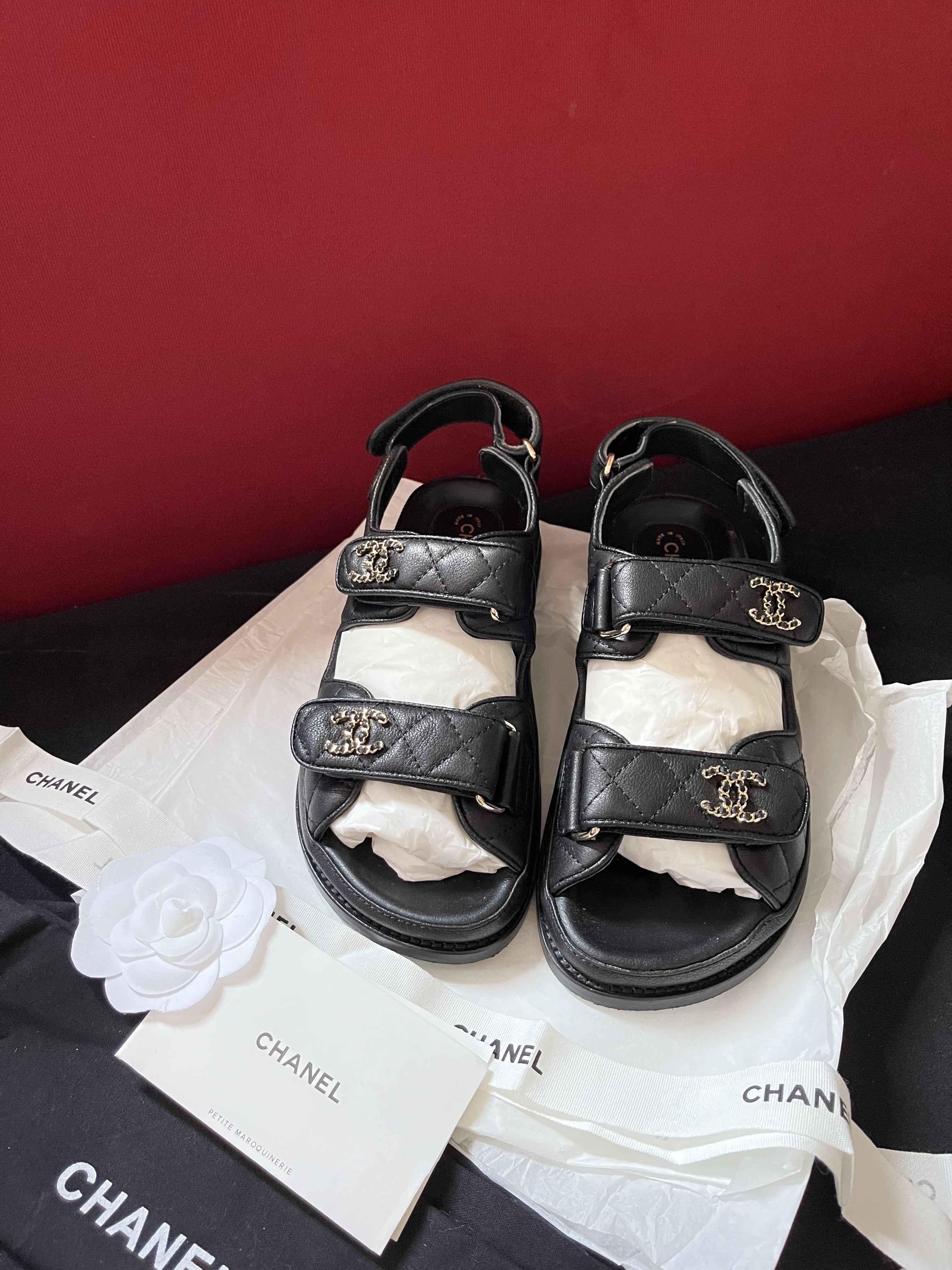 Velcro chanel shop sandals