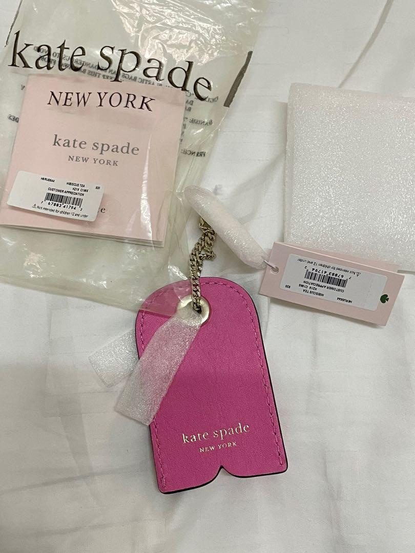 Authentic Kate spade key chain / name tag, Luxury, Accessories on Carousell