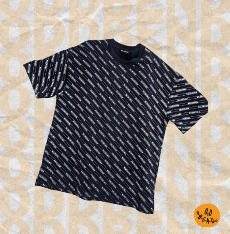 Balenciaga striped t shop shirt
