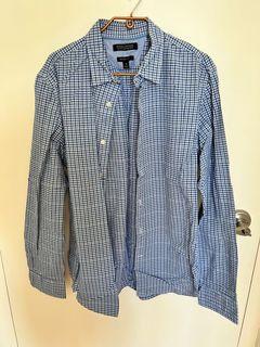 Banana Republic blue check shirt