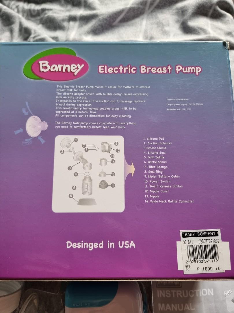 BARNEY ELECTRIC BREAST PUMP, Babies & Kids, Nursing & Feeding