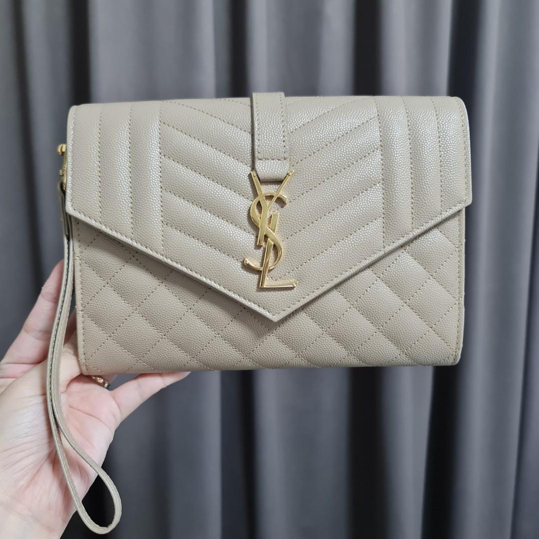 YSL Envelope Clutch, Luxury, Bags & Wallets on Carousell