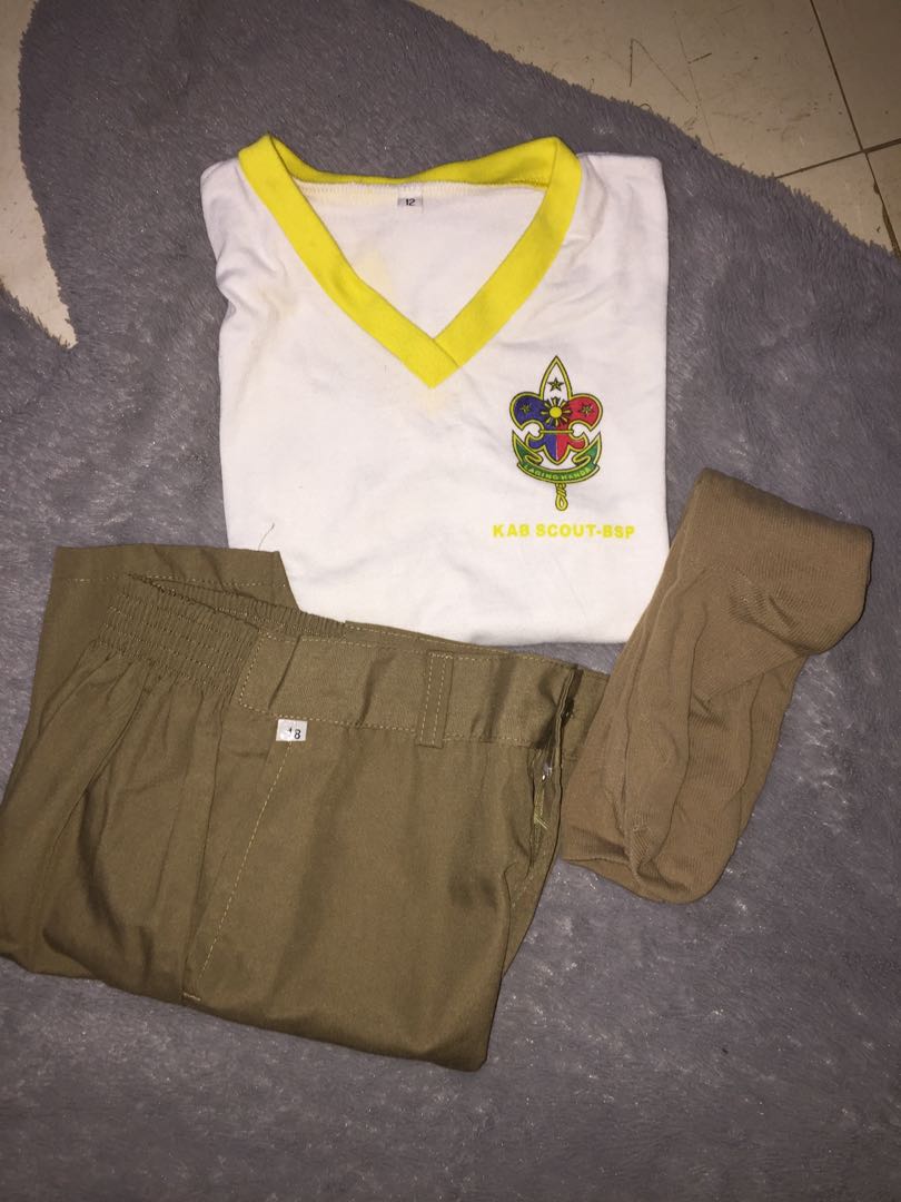 Boy scout uniform set, Babies & Kids, Babies & Kids Fashion on Carousell