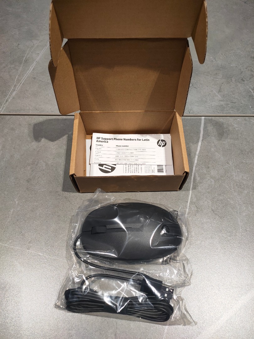 Brand New HP 125 Wired Mouse, Computers 