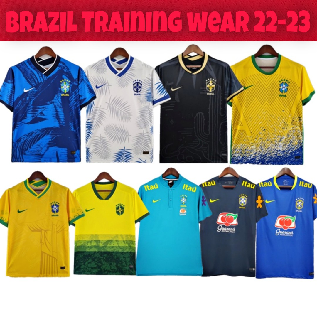 Brazil Training Jersey 22-23 Football Jersey Soccer Jersey t-shirt, Men's  Fashion, Tops & Sets, Tshirts & Polo Shirts on Carousell