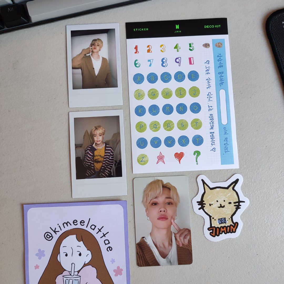 BTS Jimin Deco Kit Set, Hobbies & Toys, Memorabilia & Collectibles, K-Wave on Carousell