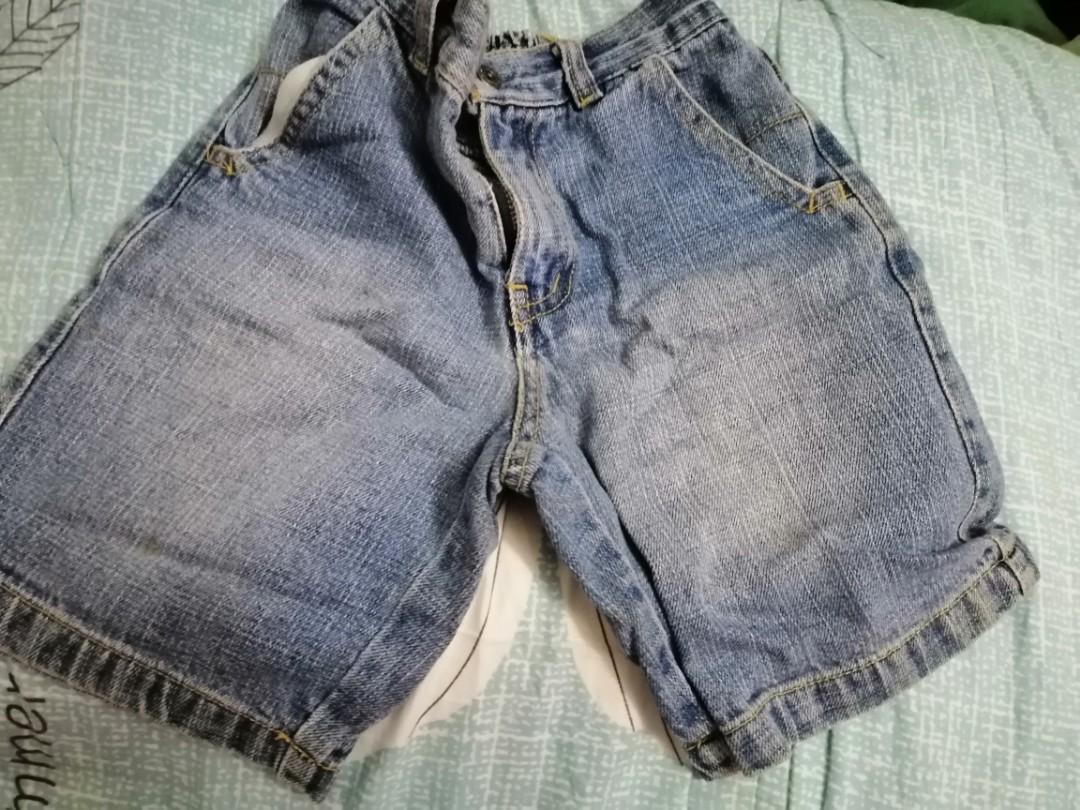 Calvin Klein denim shorts (BNWOT) (Category: Babies & Kids Fashion) located in Makati City. Submitted by shunkerry (Listing ID 1168374952, Image 1). Description: [Temporary price reduction / SALE].