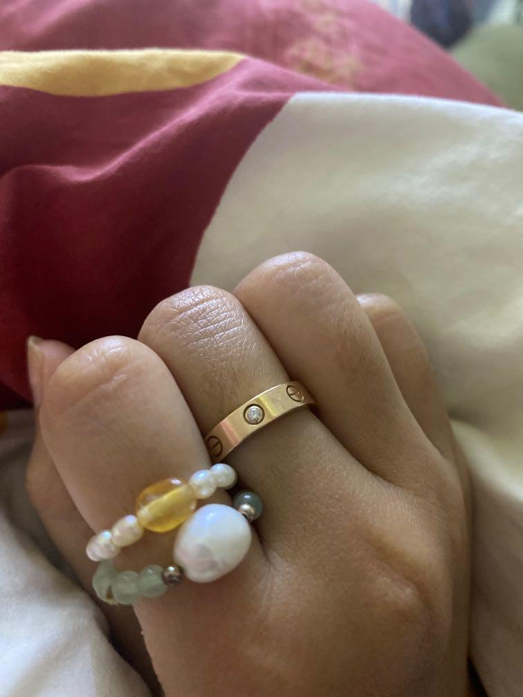 Cartier one diamond love ring deals