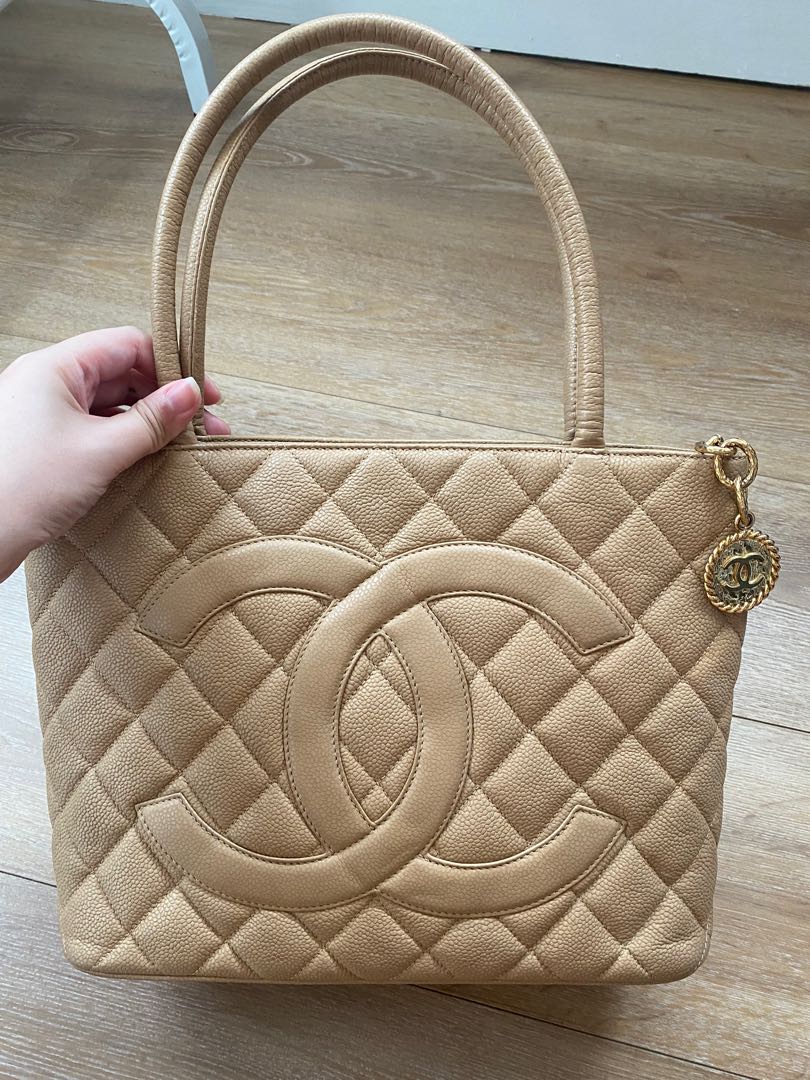 Chanel Beige Medalion Tote GHW – Votre Luxe