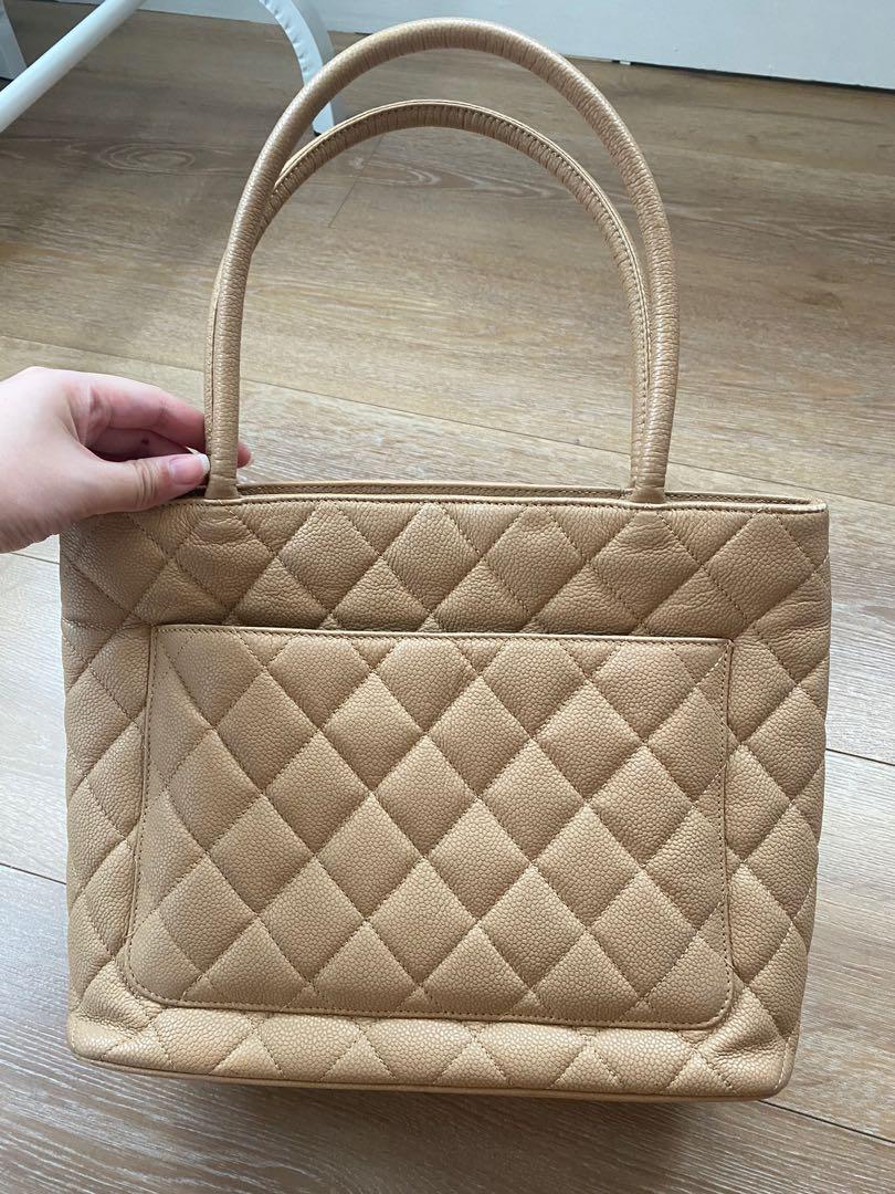 Chanel Medallion Tote in Beige, Luxury, Bags & Wallets on Carousell