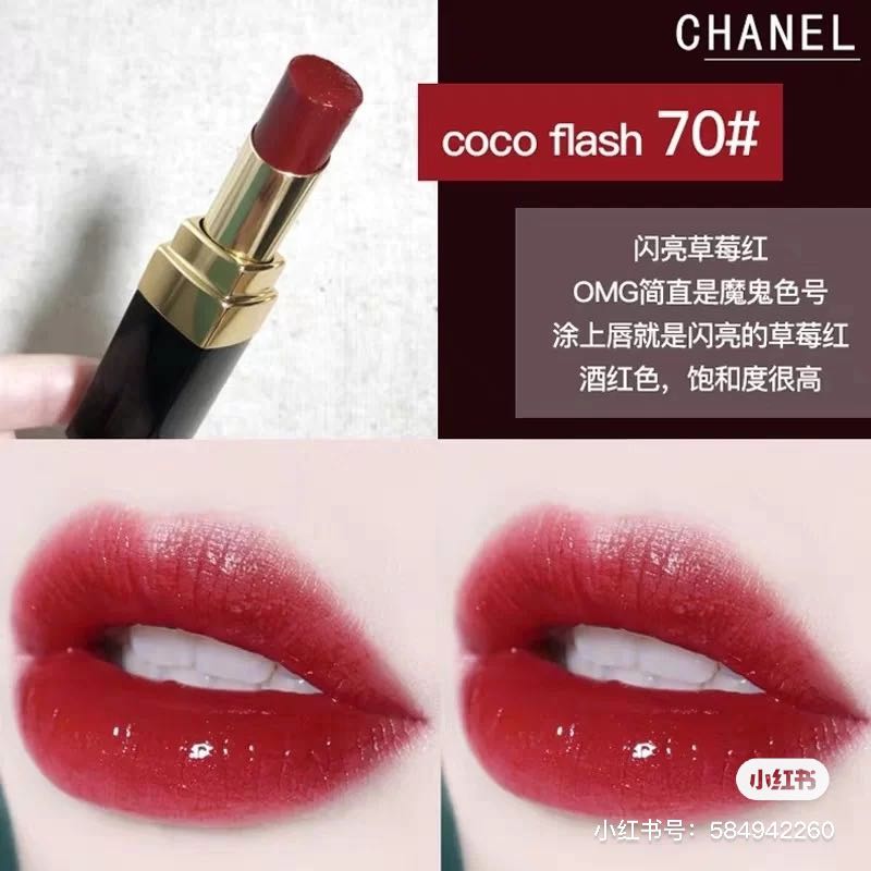 CHANEL ROUGE COCO FLASH#70, Beauty & Personal Care, Face, Makeup
