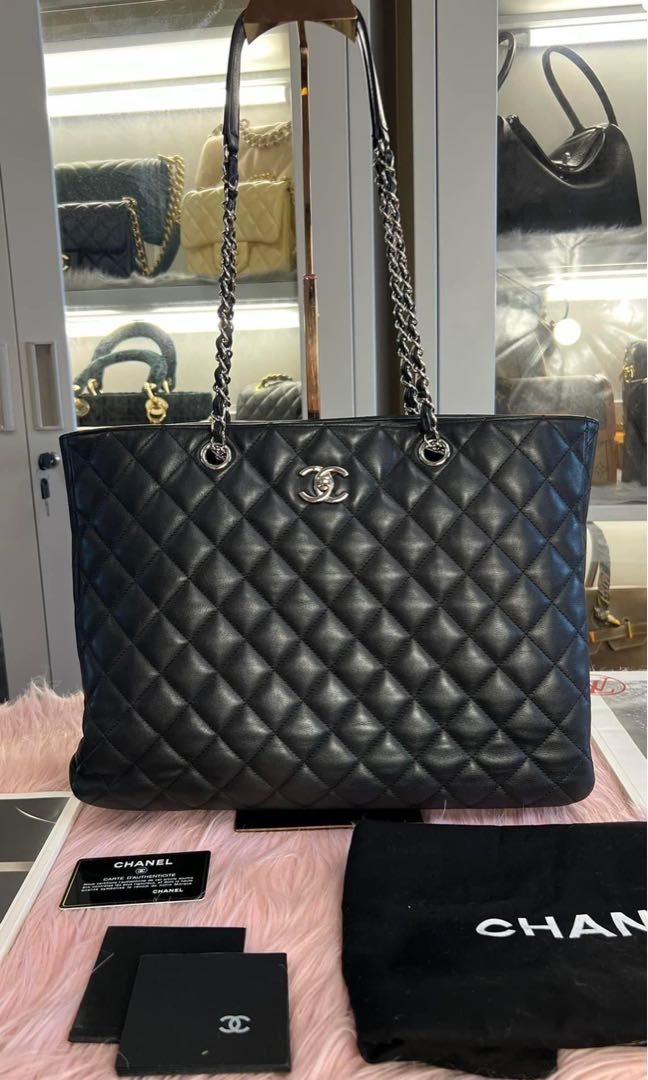 Chanel shopping tote, Luxury, Bags & Wallets on Carousell
