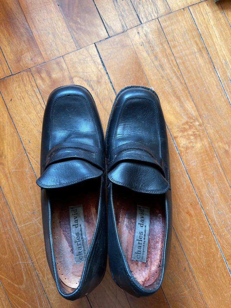 Charles and david black shoes size 8 
