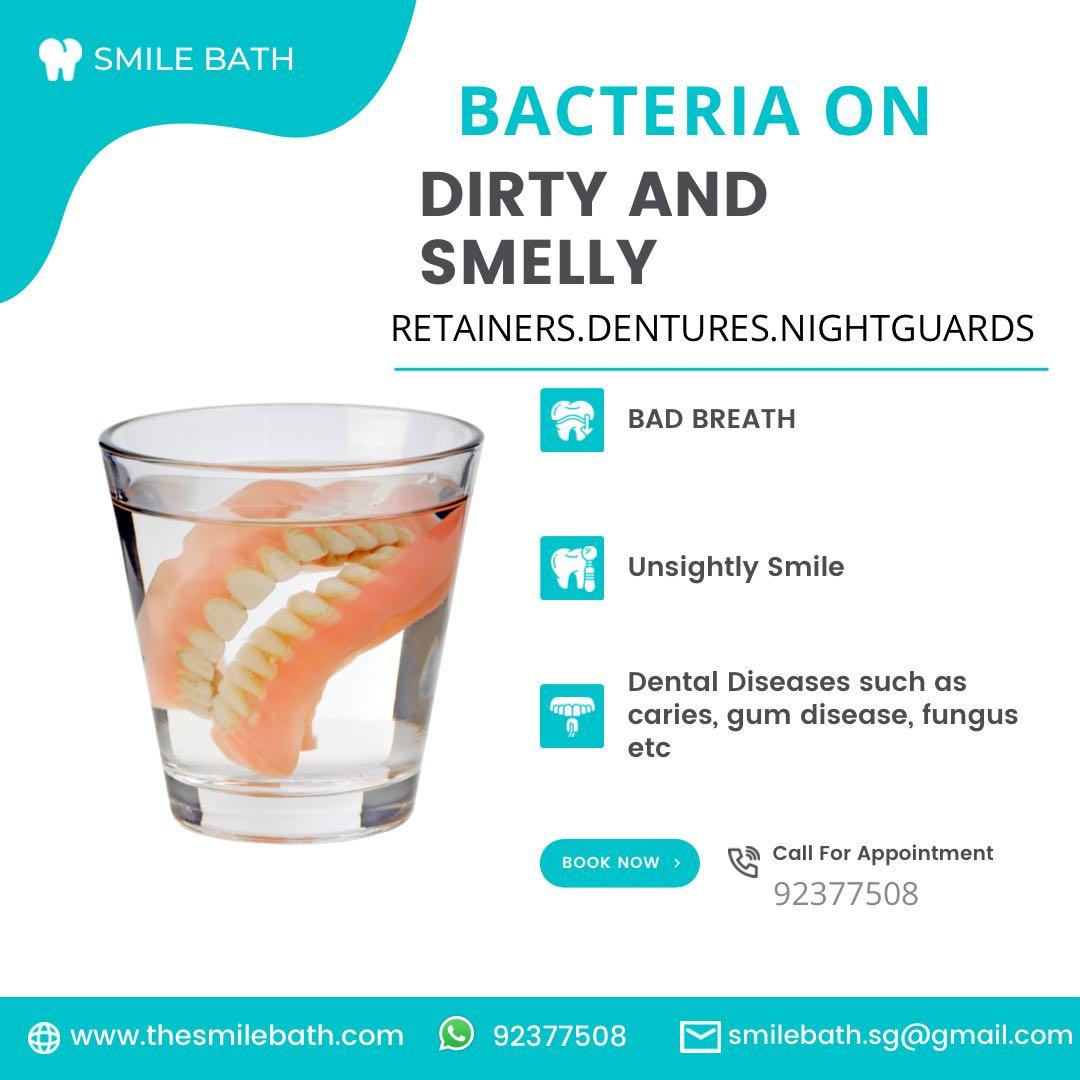 Cleaning of retainers and dentures, Beauty & Personal Care, Oral Care
