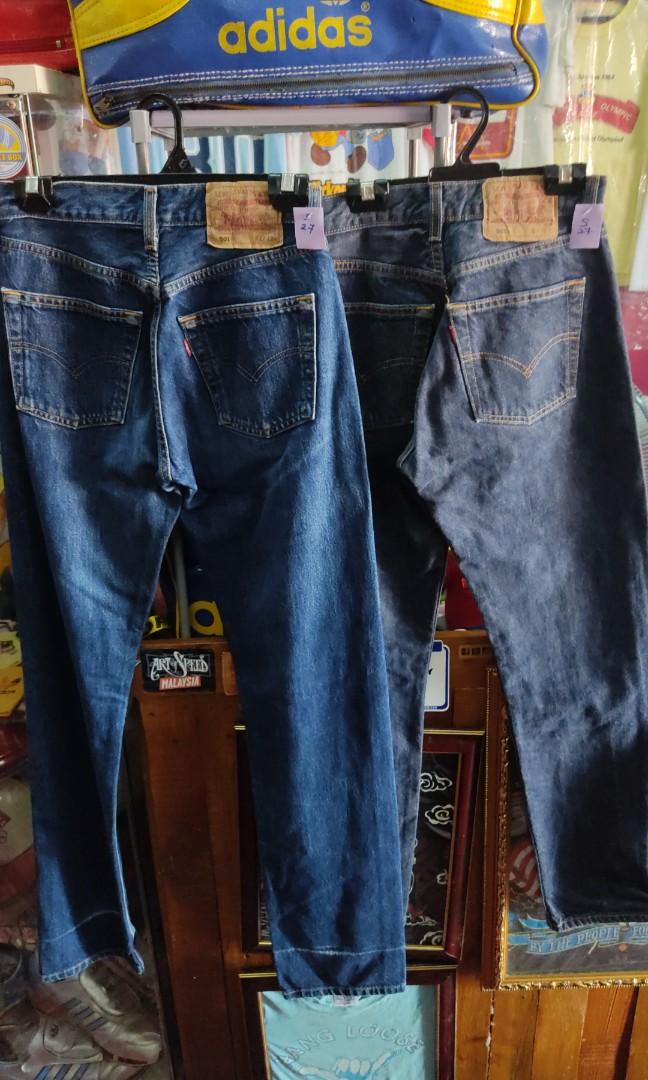 Levis 501 size hot sale 27
