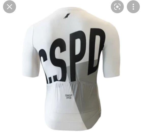CSPD cycling jersey in white, Women's Fashion, Activewear on Carousell