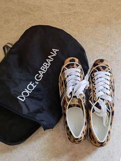 Dolce Gabbana 37號豹紋休閒鞋