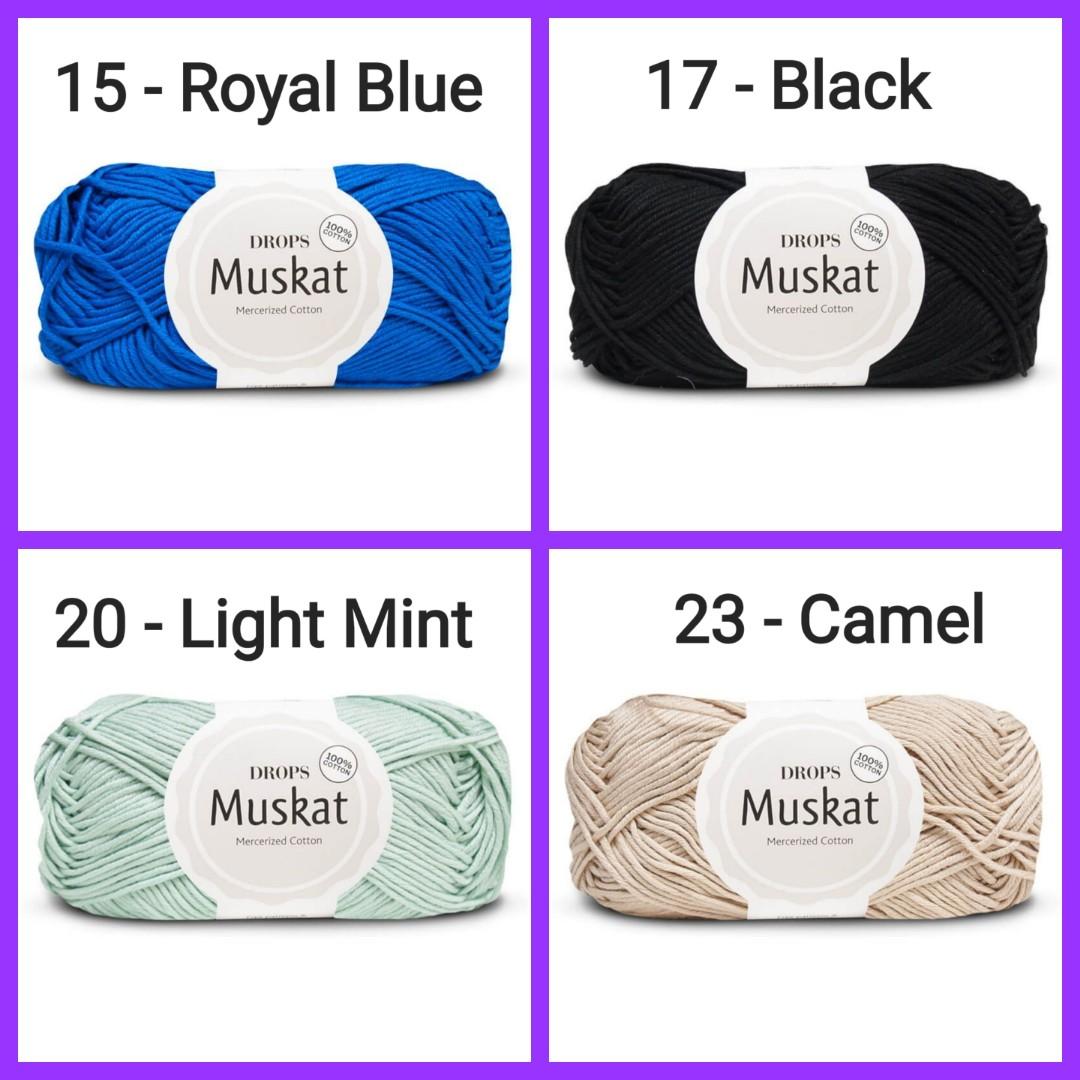 Drops Muskat - Blue (15) - Dk | Light Worsted Knitting Wool & Yarn