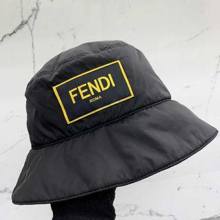 Fendi Men's Roma Logo Patch Bucket Hat