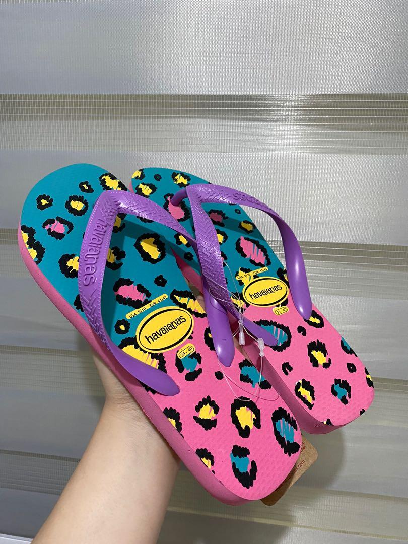 Havaianas animal print Women s Fashion Footwear Flats Sandals