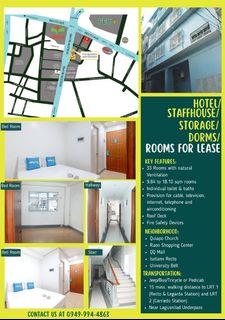 Hotel/Staffhouse/Storage/Dorms/Rooms for Lease