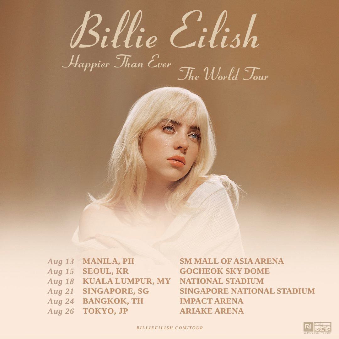 [HTB] Billie Eilish Concert Tickets Singapore, Tickets & Vouchers