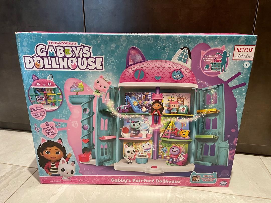 Gabby's Dollhouse, Purrfect Dollhouse 2-Foot Tall Playset with Sounds, 15  Pieces