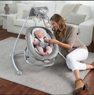 Ingenuity 2-in-1 DreamComfort InLighten Cradling Swing & Rocker - Townsend 10873