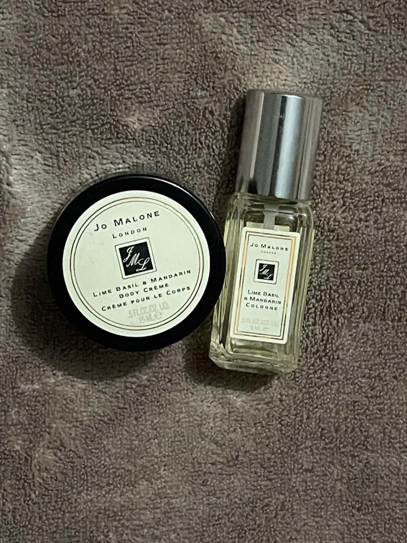 Jo Malone Lime Basil and Mandarin set (Category: Fragrance & Deodorants) located in Quezon City. Submitted by sureandlegit (Listing ID 1168414708, Image 1). Description: 9.9 sale from 2k to 1,800 For Sale 100% Authentic (not tester) Jo Malone Lime Basil and Mandarin Cologne 9ml (sprayed less than 10x ) Body Creme 15ml selling as Set for 2k no box very handy good for small bags / travel money back guarantee if proven fake Pls be mindful before mak
