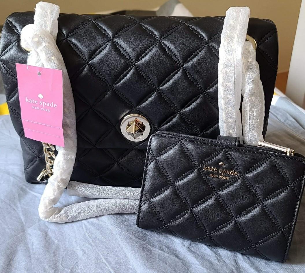 Kate Spade - black bag with wallet, Women's Fashion, Bags & Wallets, Purses  & Pouches on Carousell