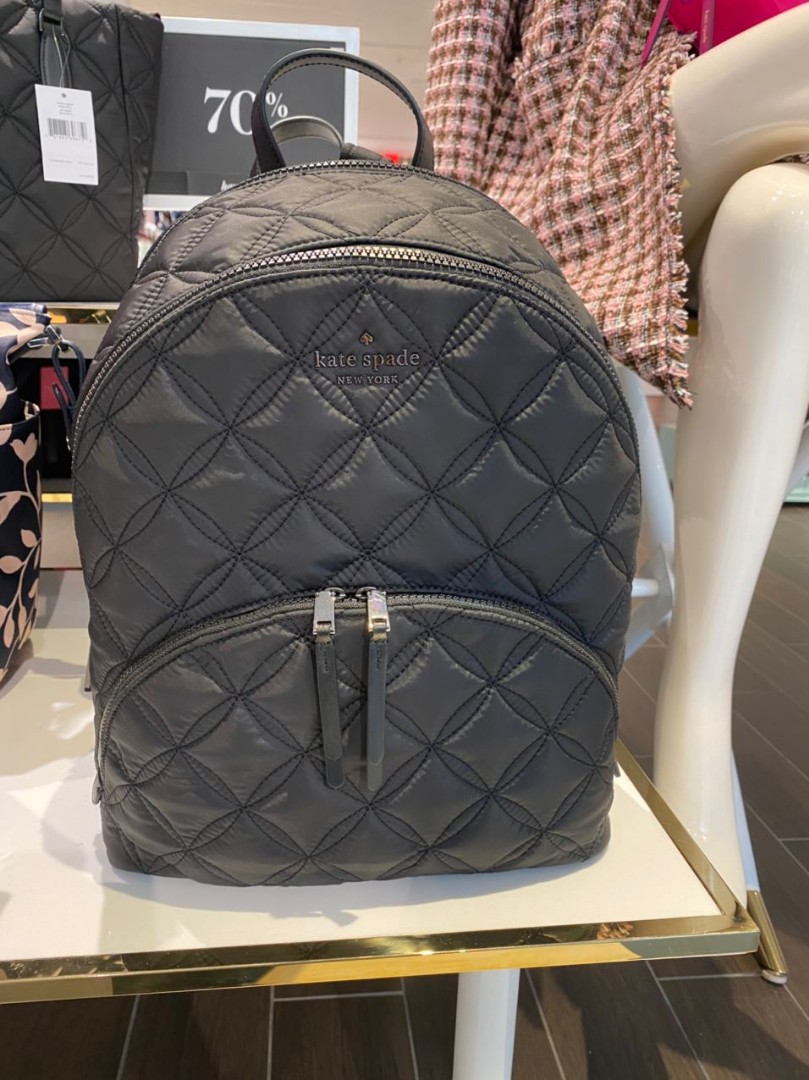 Karissa nylon on sale quilted large backpack