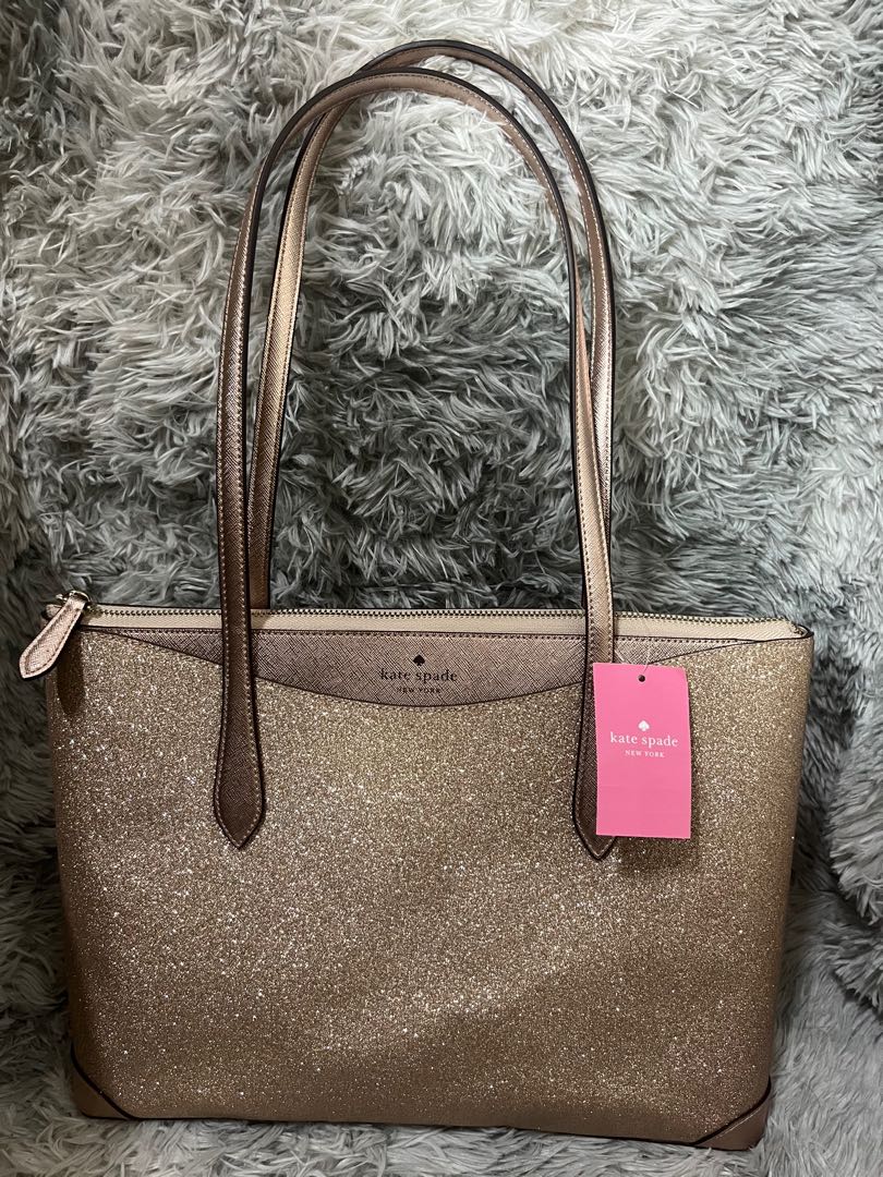 kate spade purse handbag crossbody Shimmy glitter (One size,  Satchel-Black): Handbags: Amazon.com