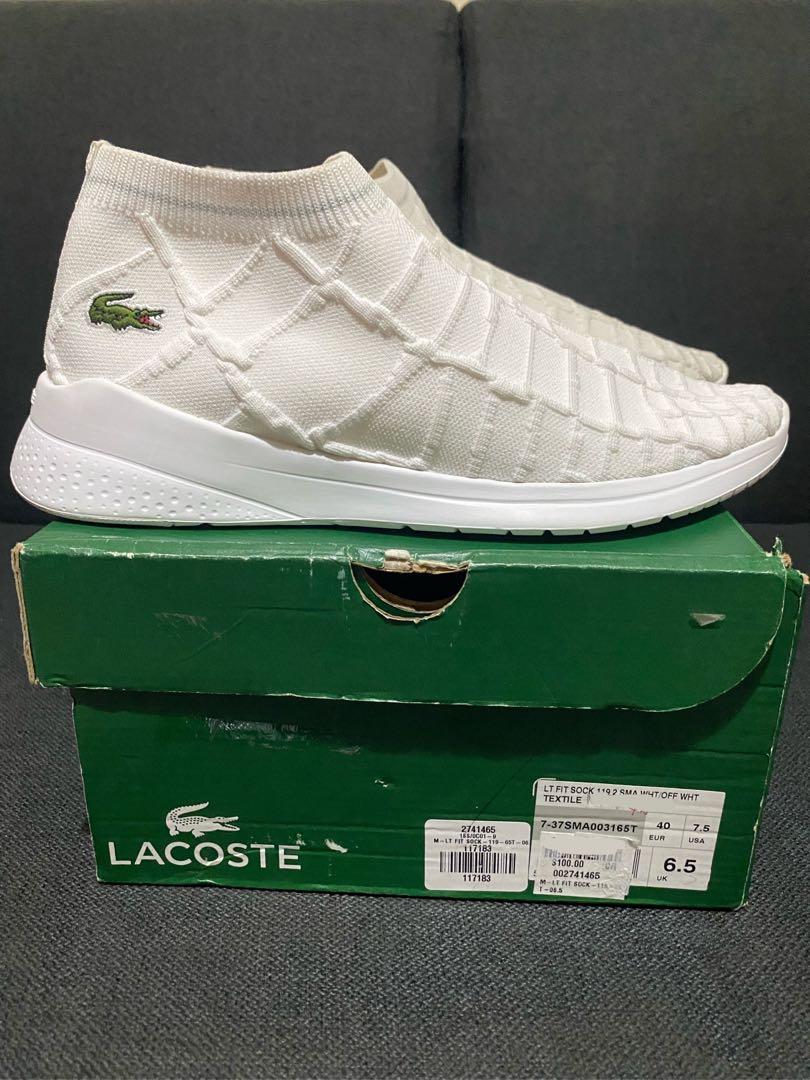 lacoste sock shoes