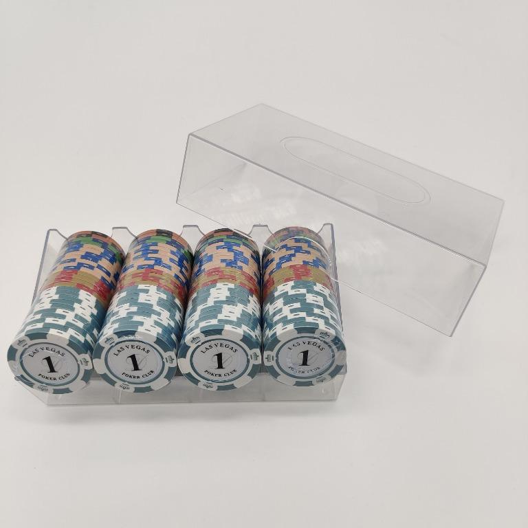 【Las Vegas】Mahjong Chips Set / 14g Heavy Chips / Alu Case / Acrylic