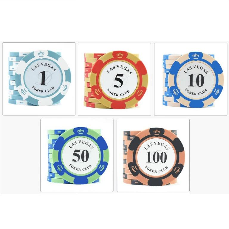 【Las Vegas】Mahjong Chips Set / 14g Heavy Chips / Alu Case / Acrylic