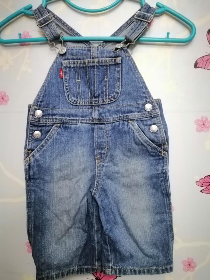 Levi's Denim Shortalls (BNWOT) (Category: Babies & Kids Fashion) located in Makati City. Submitted by shunkerry (Listing ID 1168374736, Image 1). Description: [Temporary price reduction / SALE].