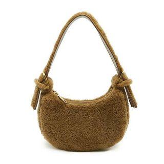 LMS Liza Bag in Brown Fuzzy
