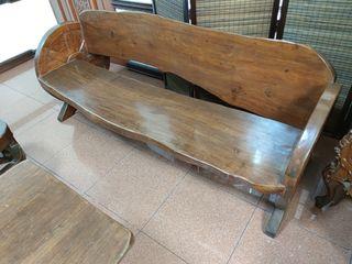Long Bench Chair Thick Solid Acacia Wood