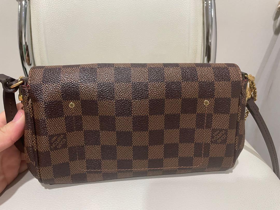 LV Brown Sling Bag Favorite Damier Ebene MM Damier Ebene - Price in India