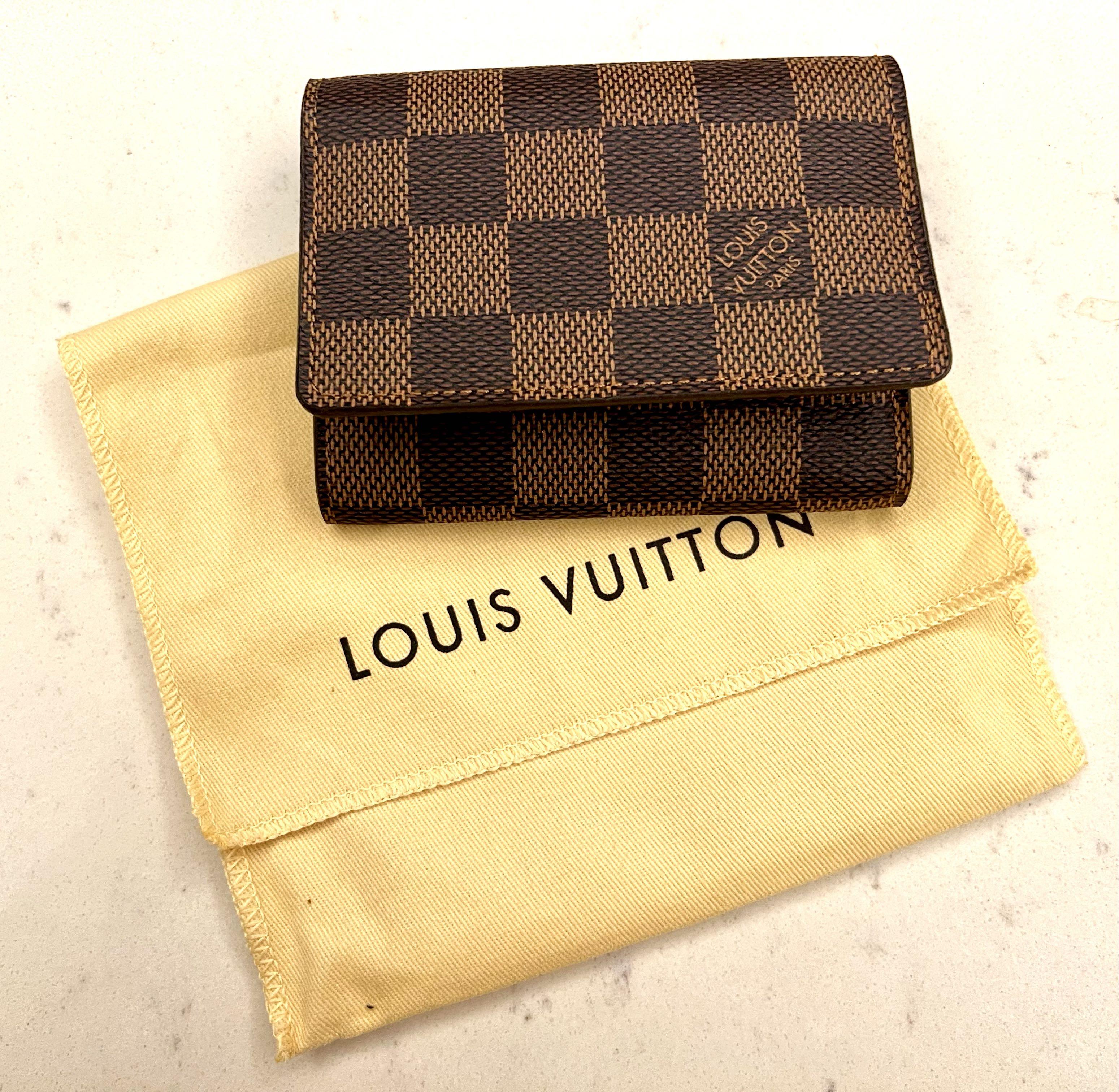 Louis Vuitton Damier Ebene Canvas Business Card Holder N62920