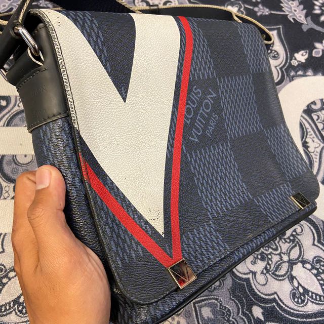 Louis Vuitton Limited Edition Sac Marin Backpack in Latitude Damier Cobalt,  America's Cup, 2017