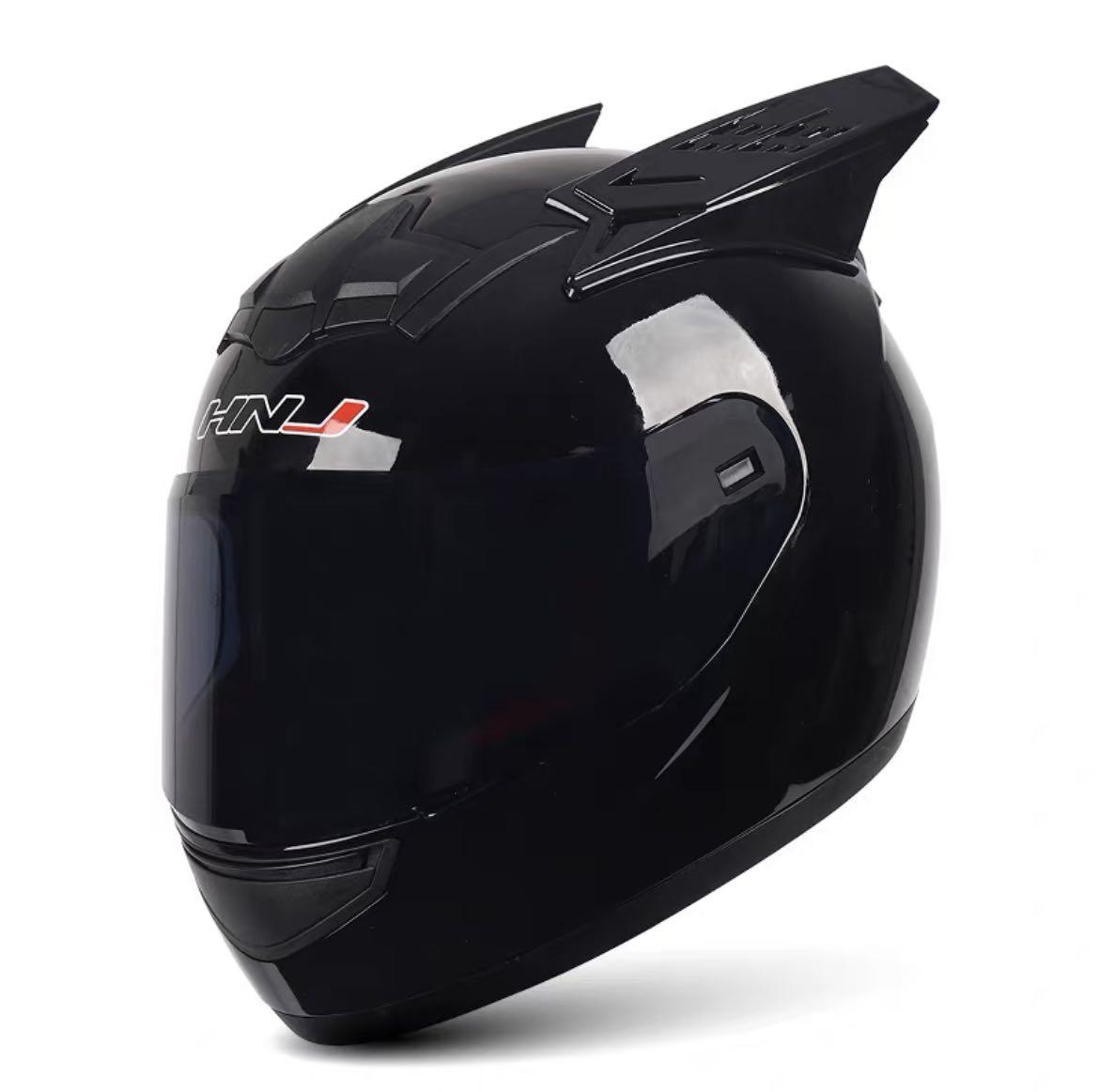 Many Colours/Designs Fox Cat Ears Full Face Motorcycle Helmet Motorbike