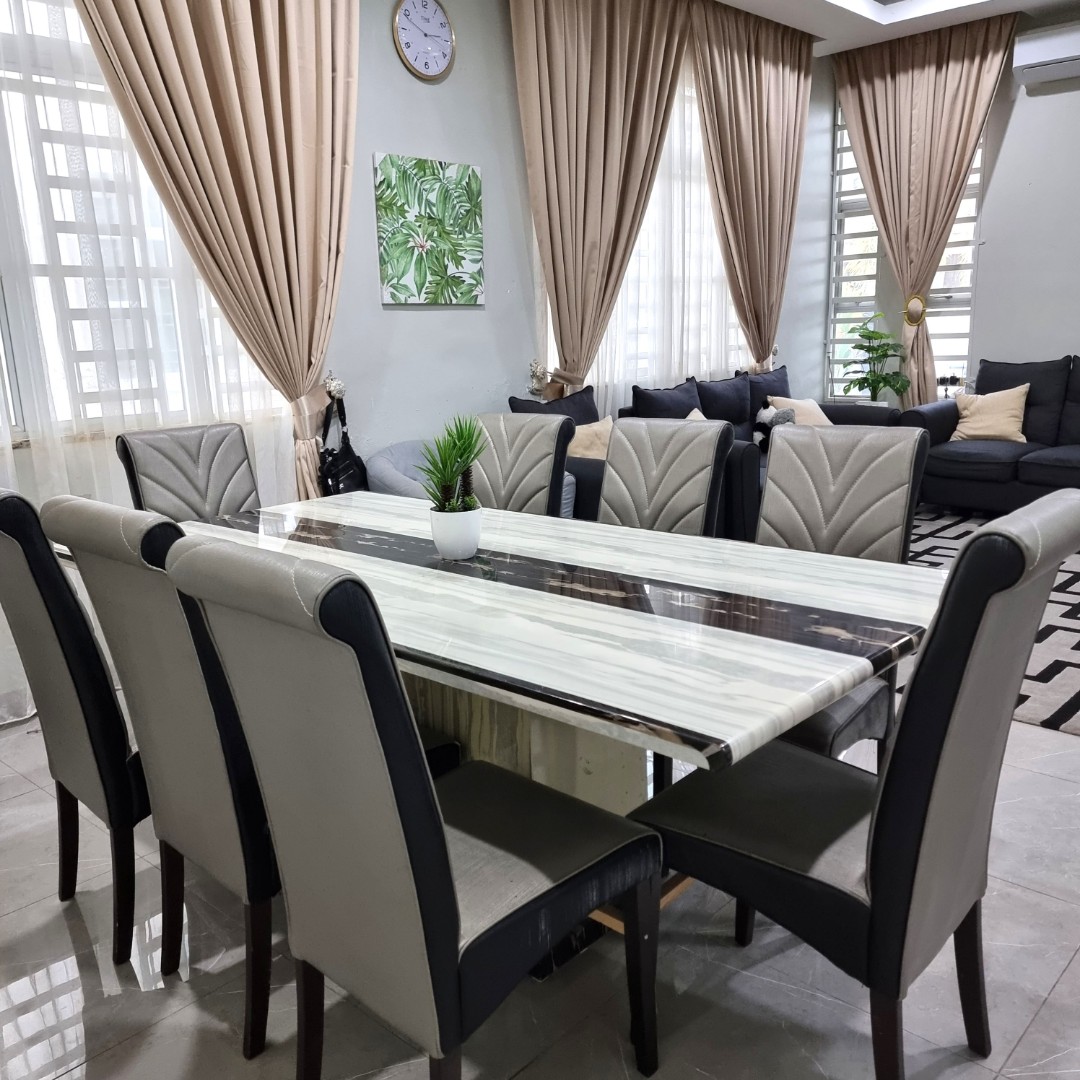 Dining table 8 seater marble deals