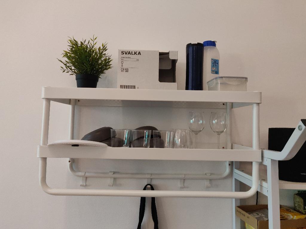 Mini Fridge + Kitchen Shelves / Pantry, Furniture & Home Living