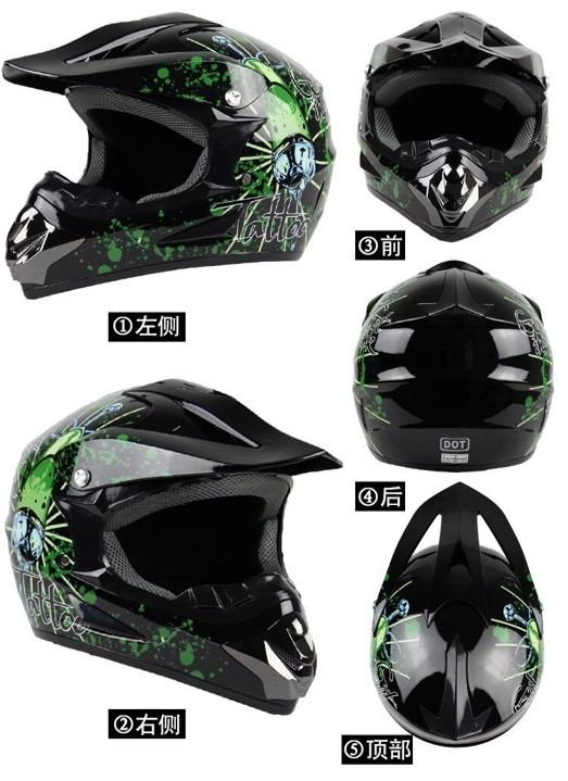 1 month warranty Motocross Helmet Trend Skull Syringe ATV