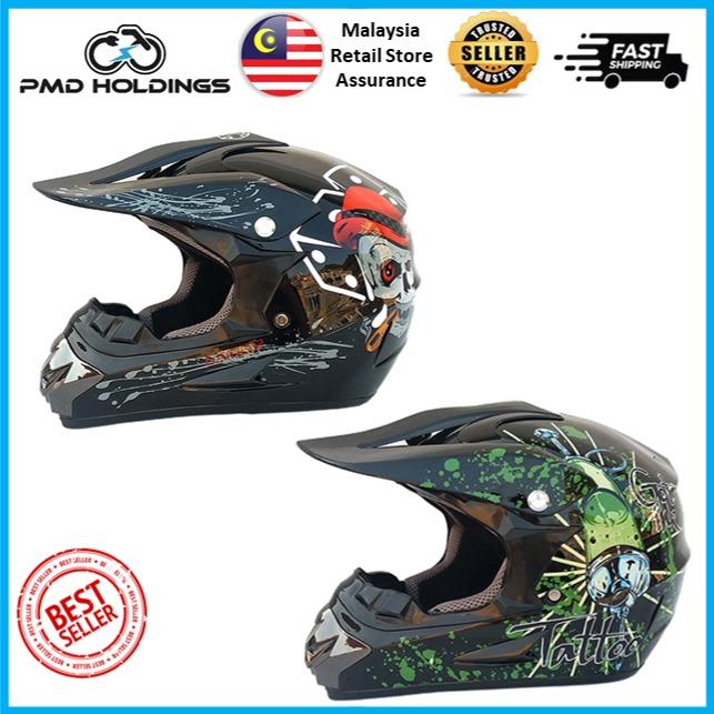 1 month warranty Motocross Helmet Trend Skull Syringe ATV