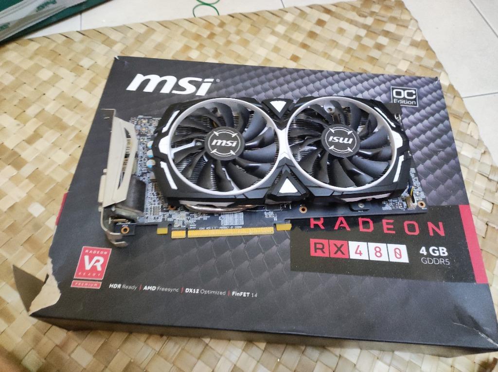 MSI armor rx480 4gb Computers Tech Parts Accessories